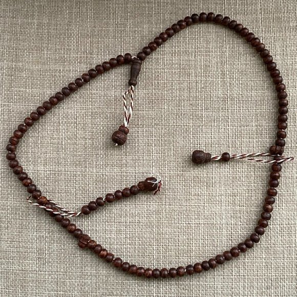 Tasbeeh Handmade Real Wood Dark Brown Beads Islamic Religious Beads Prayer Beads - Picture 4 of 10